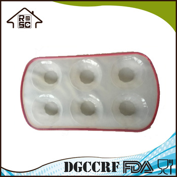 6 Cavities Transparent Nonstick Silicone Chocolate Molds