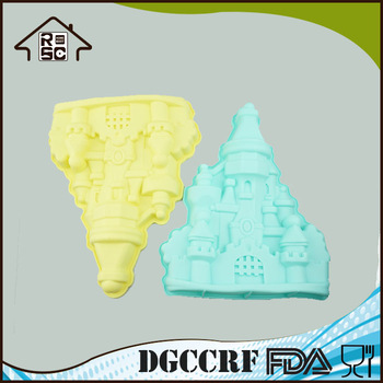 Castle Shape Nonstick Baking Molds Silicone Cake Tray