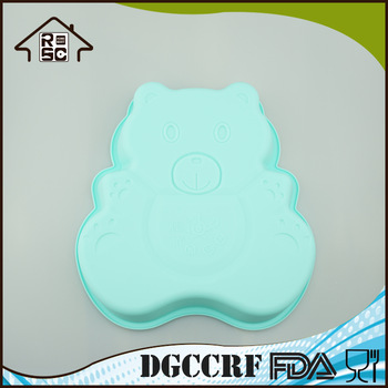 Cute Bear Nonstick Silicone Cake Mold Heat Resistance