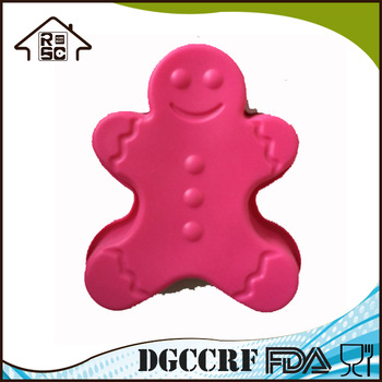 Gingerbread Man Nonstick Silicone Cake Pan