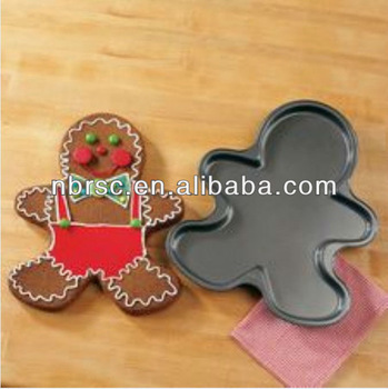 Gingerbread man cake baking tray