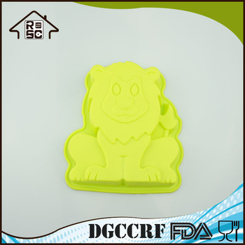 Lion shape nonstick silicone cake soap chocolate mold