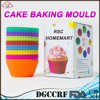 NBRSC 12 Pack Reusable Nonstick Jumbo Premium Silicone Baking Cups, Cupcake mould and Muffin Liners