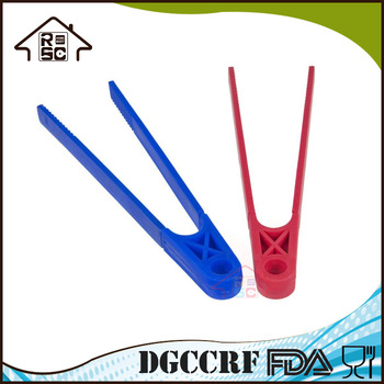 NBRSC Colorful Heat Resistant Kitchen Tool 10-Inch Silicone Food Snack Tong