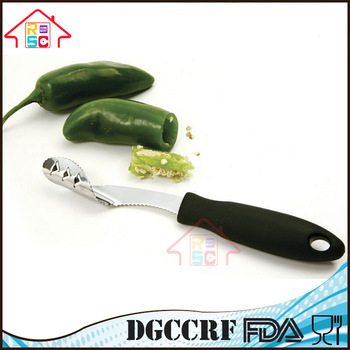 NBRSC Comfort Stainless Steel Jalapeno Pepper Corer Cutting/ Seed Remover Coring Tool