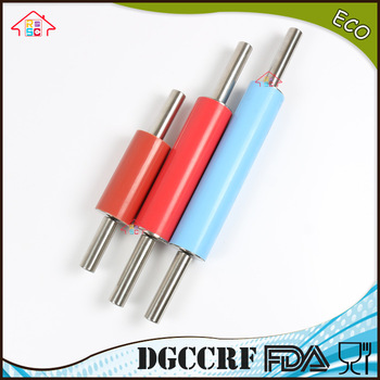 NBRSC Dough Roller stainless steel silicone Rollers - Pastry Pizza Pasta Hand Rolling Pin
