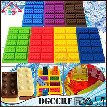 NBRSC Food Grade Silicone Ice Cube Tray Chocolate Mould Fun Kids Party Variety Color