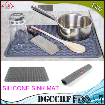 NBRSC Food Grade Silicone Sink Dish Drying Kitchen Silicone Sink Mat