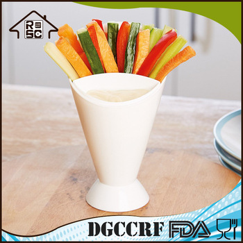 NBRSC French Fry Cone Dipping Cup Chips Fries Salad Serving Snack Sauce Holders Food Kitchen Utensil