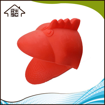 NBRSC Hen Chicken Insulated Silicone Gloves Animal Oven Mitts Microwave Oven Mitts