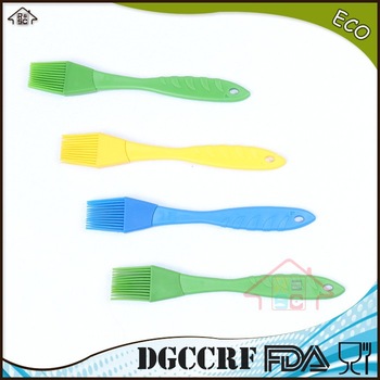 NBRSC High quality mini silicone brush/ cute plastic handle silicone brush/silicone BBQ mini shape brushes