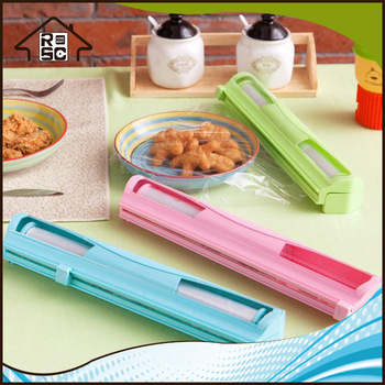 NBRSC Home Foil Cling Film Wrap Dispenser Cutter Plastic Storage Holder Kitchen Tool