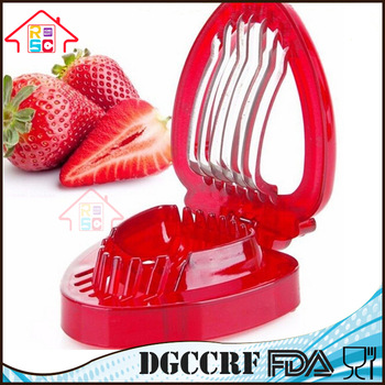 NBRSC Home Simply Slice Stainless Steel Blade Strawberry Slicer Kitchen Tools