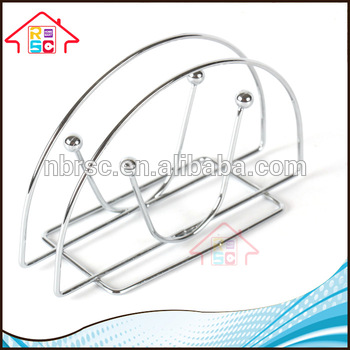 NBRSC Napkin Holder Vertical Metal Dispenser Kitchen Diner Decor Table Art Chrome Letter Holders