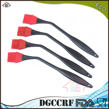NBRSC OEM available Silicone BBQ Grill Basting Brush Pastry Brush with Long Angled Handle