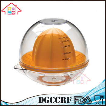 NBRSC Progressive Dome Lid Manual Citrus Juicer Lemon Juice Extractor Hand Plastic Lemon Squeezer