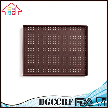 NBRSC Rectangular Shape Non-stick Silicone Oven Baking Mat Pizza Pan Swiss Cake Roll Tray Mats