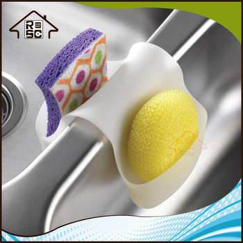 NBRSC Saddle Style Double Sink Caddy Kitchen Tool Organizer Storage Sponge Holder