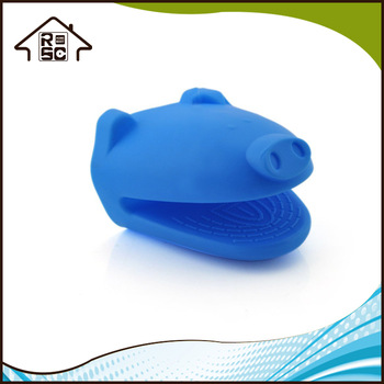 NBRSC Silicone Heat Proof Resistant Animal Oven Pan Holder Glove Mitt Anti-Slip