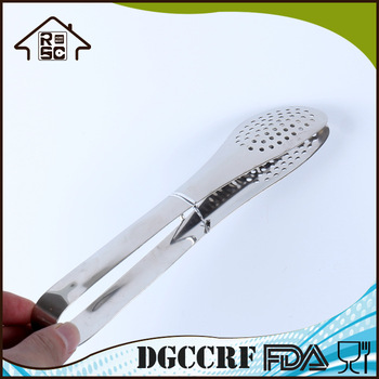 NBRSC Stainless Steel 9 Inch Cooking Food Tong Kitchen For Vegetable Salad Simple Design