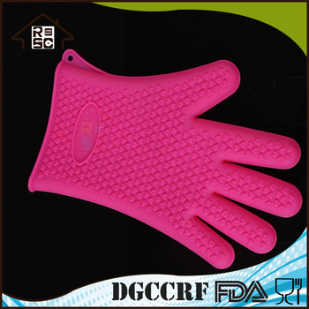NBRSC Strict Quality Checked Healthy and Protective Silicone Oven Gloves With Fingers Oven Mitt Kitchen Glove