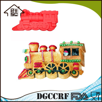 NBRSC Train Shape Cake Mold Silicone Mold Cake Decoration Tools