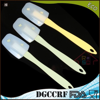 NBRSC set of 3 Cake Cream Scraper Mixing Batter Butter transparent silicone Spatula