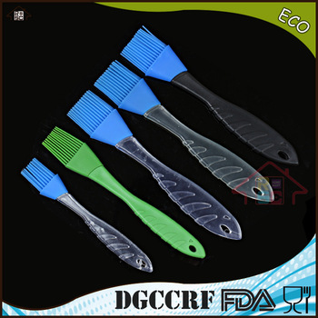 NBRSC silicone basting pastry&amp;Bbq brushes with plastic handle
