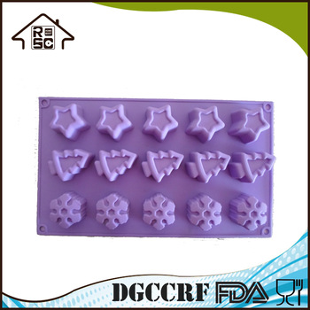 Nonstick Silicone Chirstmas Cake Molds For Cake Chocolate
