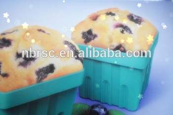 POP 4 PCS Muffin Silicone Cake Cup Baking Cup Silicone Pop Muffin Cake Cup