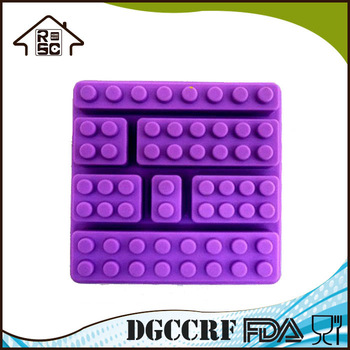 Silicone Ice Mold Silicone Building Bricks Style Rectangle Shaped Building Blocks Ice Tray