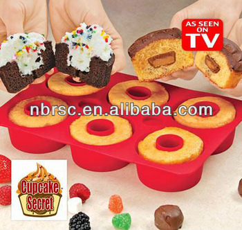 food grade silicone CUPCAKE SECRET CAKE MOULD