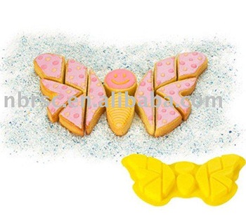 puzzle designs silicone butterfly cake mold