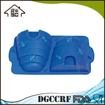 silicone products cake mold- bee house design