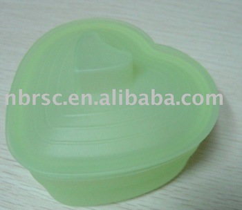 MINI SILICONE MICROWAVE STEAMER heart shape