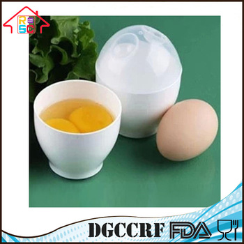 NBRSC 2PC Mini Plastic Microwave Egg Cooker Egg Boiler Cup Cooking Kitchen Tools
