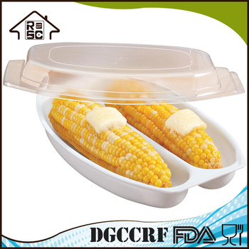 NBRSC BPA Free Plastic Microwave Cooking Tool Corn on the Cob Cooker Steamer
