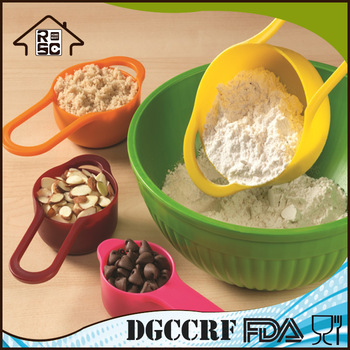 NBRSC Competitive Factory Price Colorful Plastic Measuring Cup Set for Baking