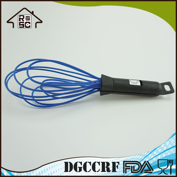 NBRSC Competitive Factory Price Multi Use Baking Tool Silicone Tong Egg Whisk with Plastic Handle