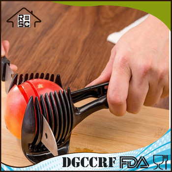 NBRSC Hand-held Multifunctional Kitchen Fruit Slicer Vegetable Lemon Tomato Circular Slicer