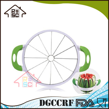 NBRSC Home Basics Melon Papaya Slicer With Anti-slip Handle for Cutting Large Fruit Food Slicer Hand Vegetable Slicer