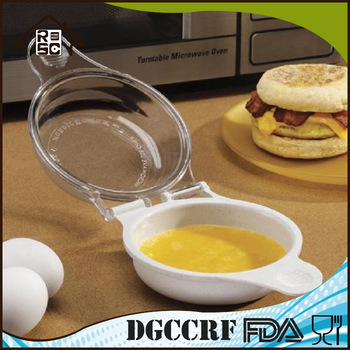 NBRSC Hot Products Custom Design Plastic Microwave Cookware Safe Food Omelet Container with Lid