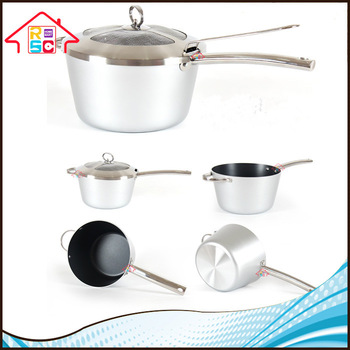 NBRSC Hot Selling Professional 5.0 Qt Deep Fryer Set Great For French Fries Notstick Interior With Mesh Lid and Mesh Basket