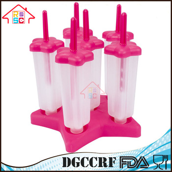 NBRSC Kitchen DIY Pop Mold Star Frozen Ice Cream Mould Popsicle Maker Lolly Tray Pan