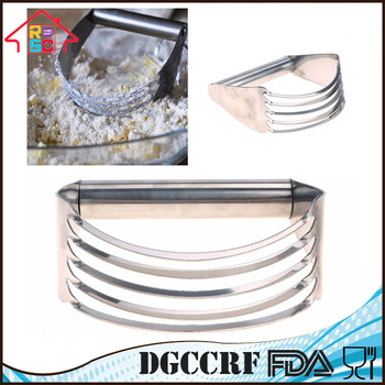NBRSC Kitchen Mixer Whisk Tool Stainless Steel 5 Blade Pastry Blender Dough Cutter