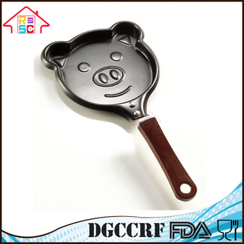 NBRSC Kitchen Tool Cute Pig Shape Mini Egg Pancake Frying Pan Non Stick Pot