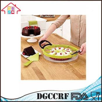 NBRSC Multi-purpose 3 Piece Set Food Cake Slicer Pie Divider
