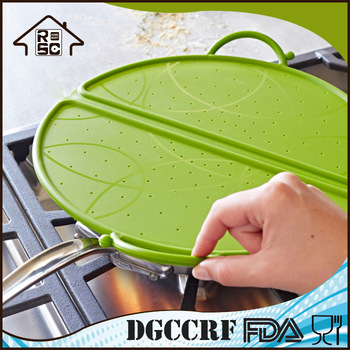 NBRSC Multifunction Foldable Silicone Pot Strainer Splatter Screen Guard