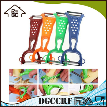 NBRSC Multifunctional Plastic Potato Peeler Vegetable Fruit Peeler Zester Cutter Potato Grater Kitchen Tools