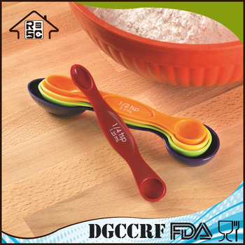 NBRSC Over 10 Years Experience Colorful Magnetic Plastic Powder Measuring Spoons Set